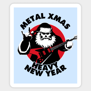 Metal Christmas & Heavy New Year | Heavy Metal Santa Claus Sticker